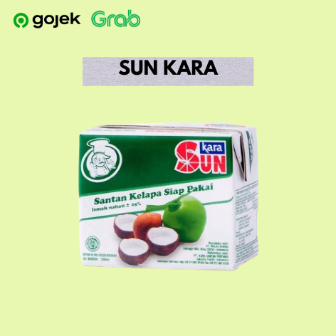 

Santan Santen Kelapa Sun Kara 200 Ml