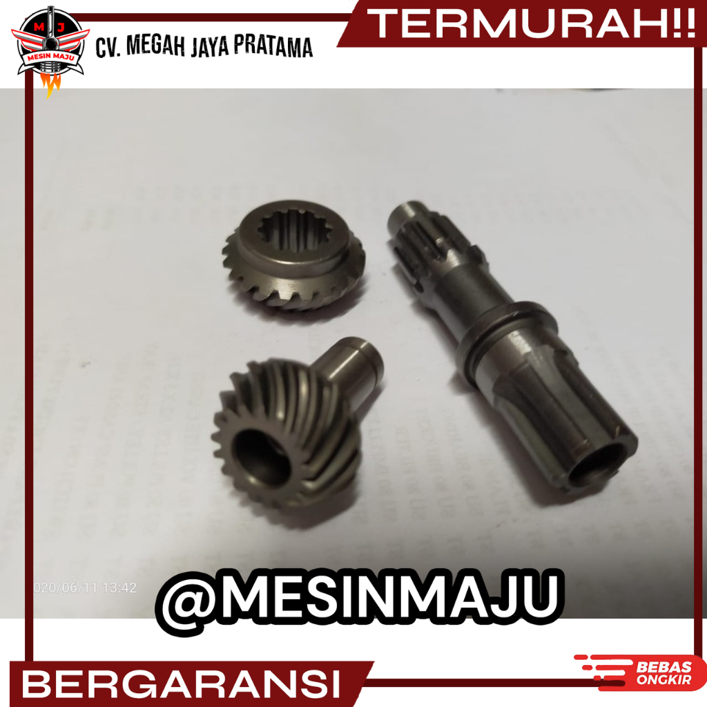BG328 pinion gear shaft set (segi 4) gigi set gear case mesin potong rumput 328