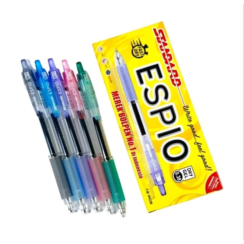 

Pulpen Cetek Standard ESPIO 0.38mm (1 box isi 12 pcs)