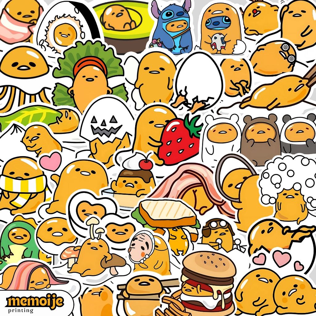 

(40+ PCS) GUDETAMA VYNIL WATERPROOF STICKER PACK