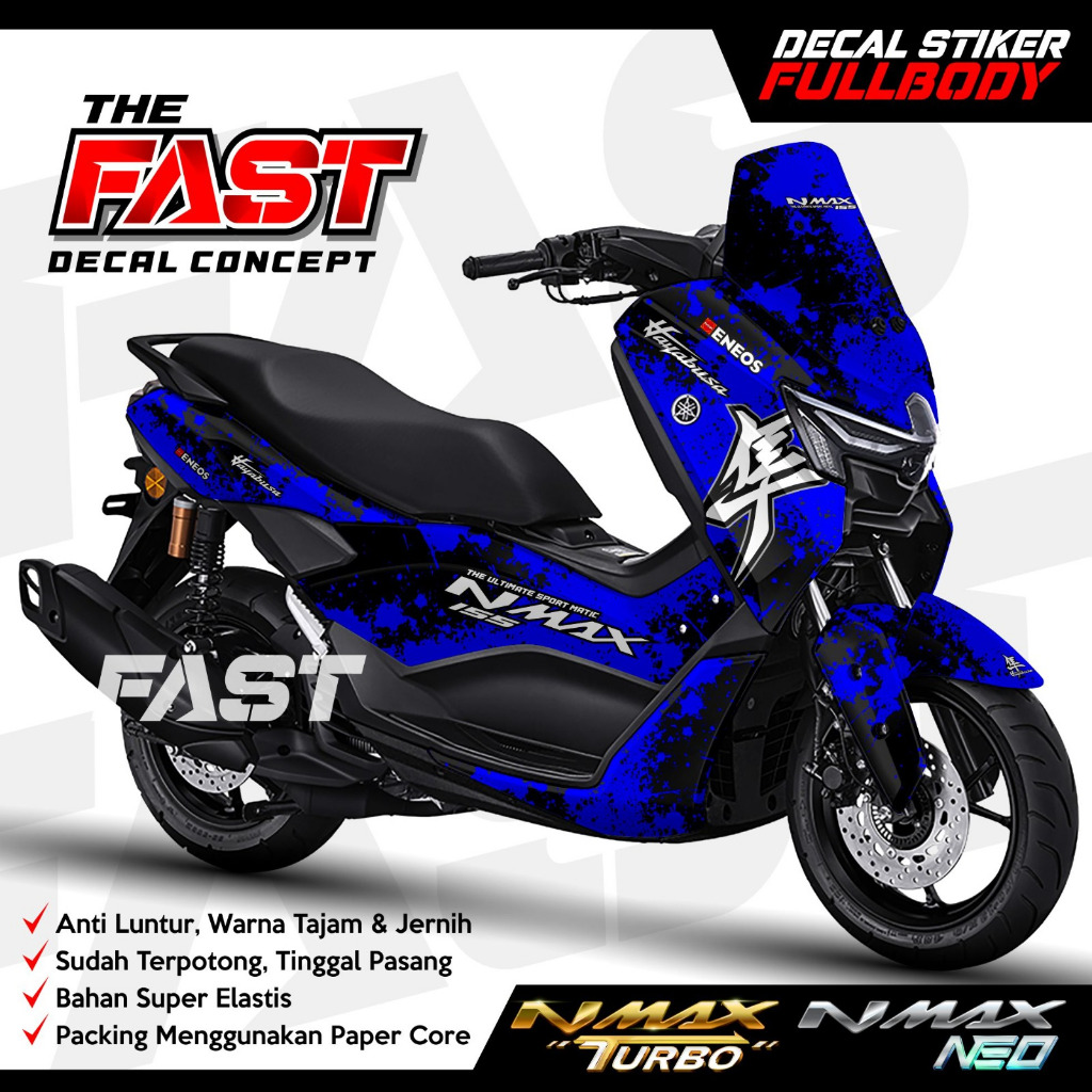 Decal Stiker Nmax Turbo/Neo New Fullbody Hayabusa TERBARU COD Decal stiker nmax Turbo/Neo stiker nma