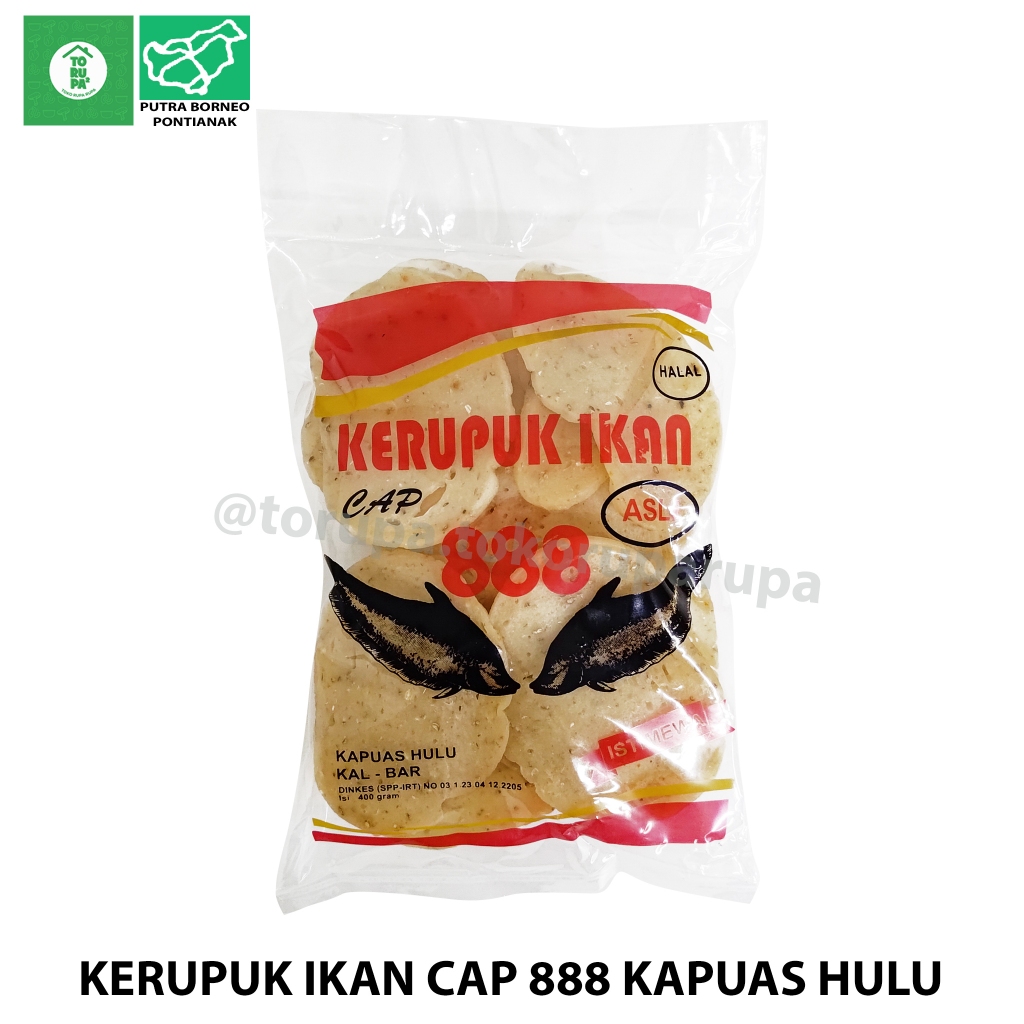 

Kerupuk Ikan Belida Cap 888 / Krupuk Ikan Belidak Lada Hitam Oleh Oleh Khas Pontianak