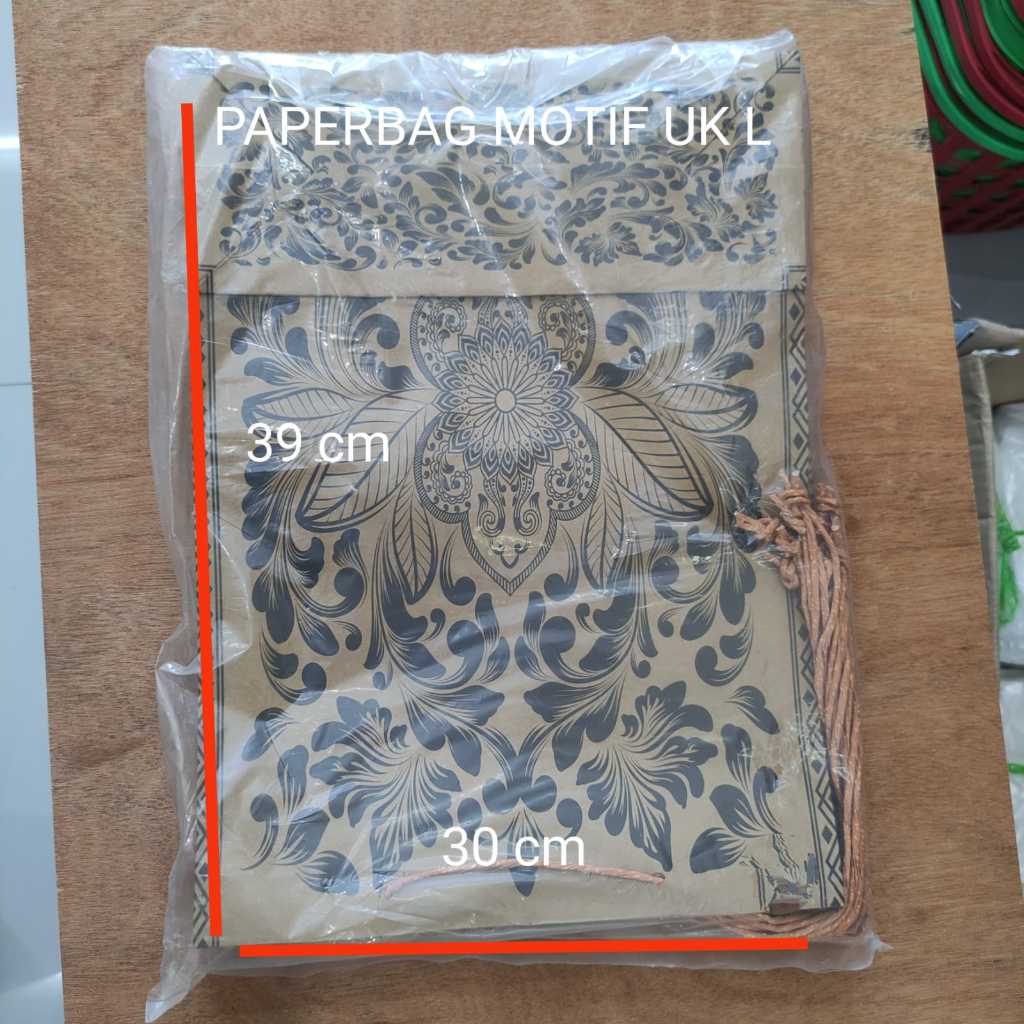 

Paperbag Motif Batik dengan Tali uk S,M,L