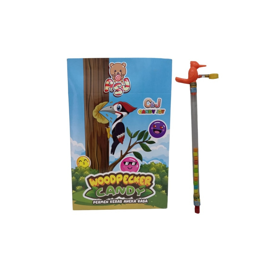 

C&J WOODPECKER CANDY Permen Keras Aneka Rasa Isi (30pcs)