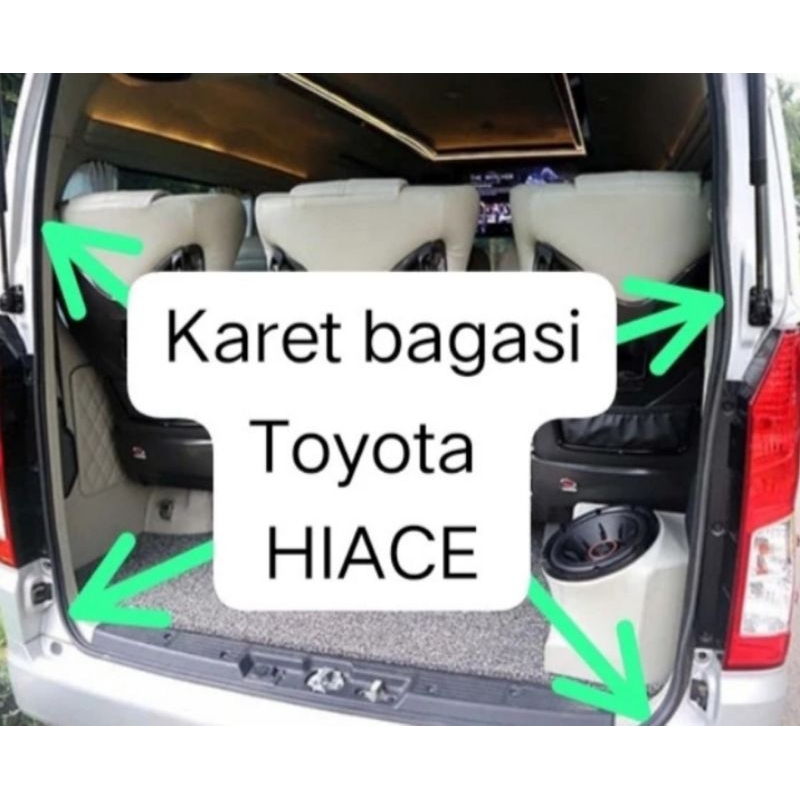 karet pintu bagasi belakang mobil toyota HIACE ORIGINAL