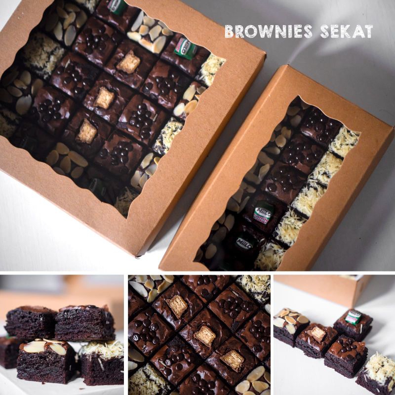 

Fudgy Brownies Sekat Original 20x10cm (Coklat Premium)