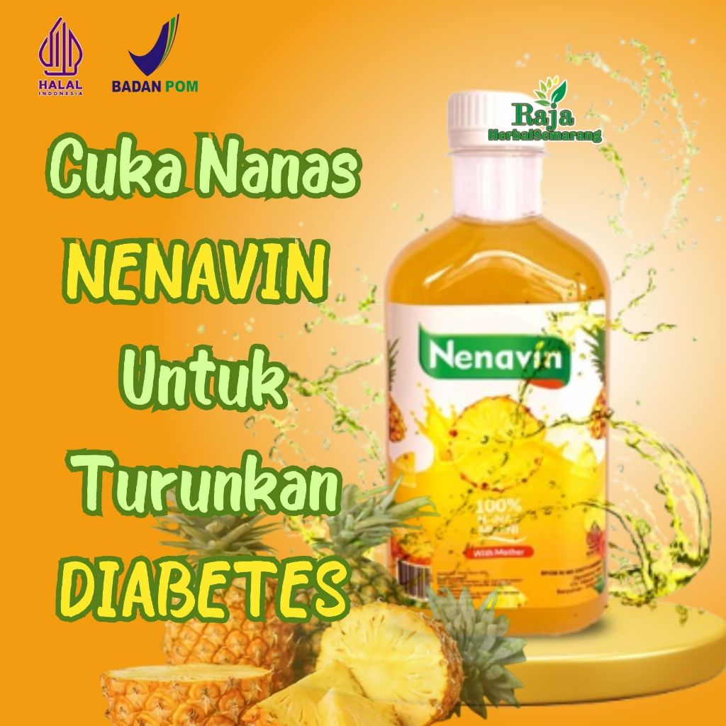 

NENAVIN Cuka Nanas Asli 100% Obat Diabetes Herbal Diabetes Paling Ampuh Alami Tanpa Bahan Kimia Kaya Insulin Ampuh Kontrol Gula Darah Halal MUI dan BPOM