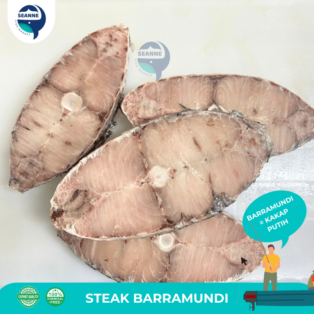 

STEAK KAKAP PUTIH / STEAK BARRAMUNDI / FROZEN STEAK IKAN