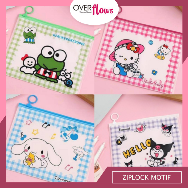

OVERFLOWS.ID POUCH ZIPLOCK MOTIF KUROMI CUTE ZIPLOCK PLASTIK TERBARU TEMPAT ALAT TULIS