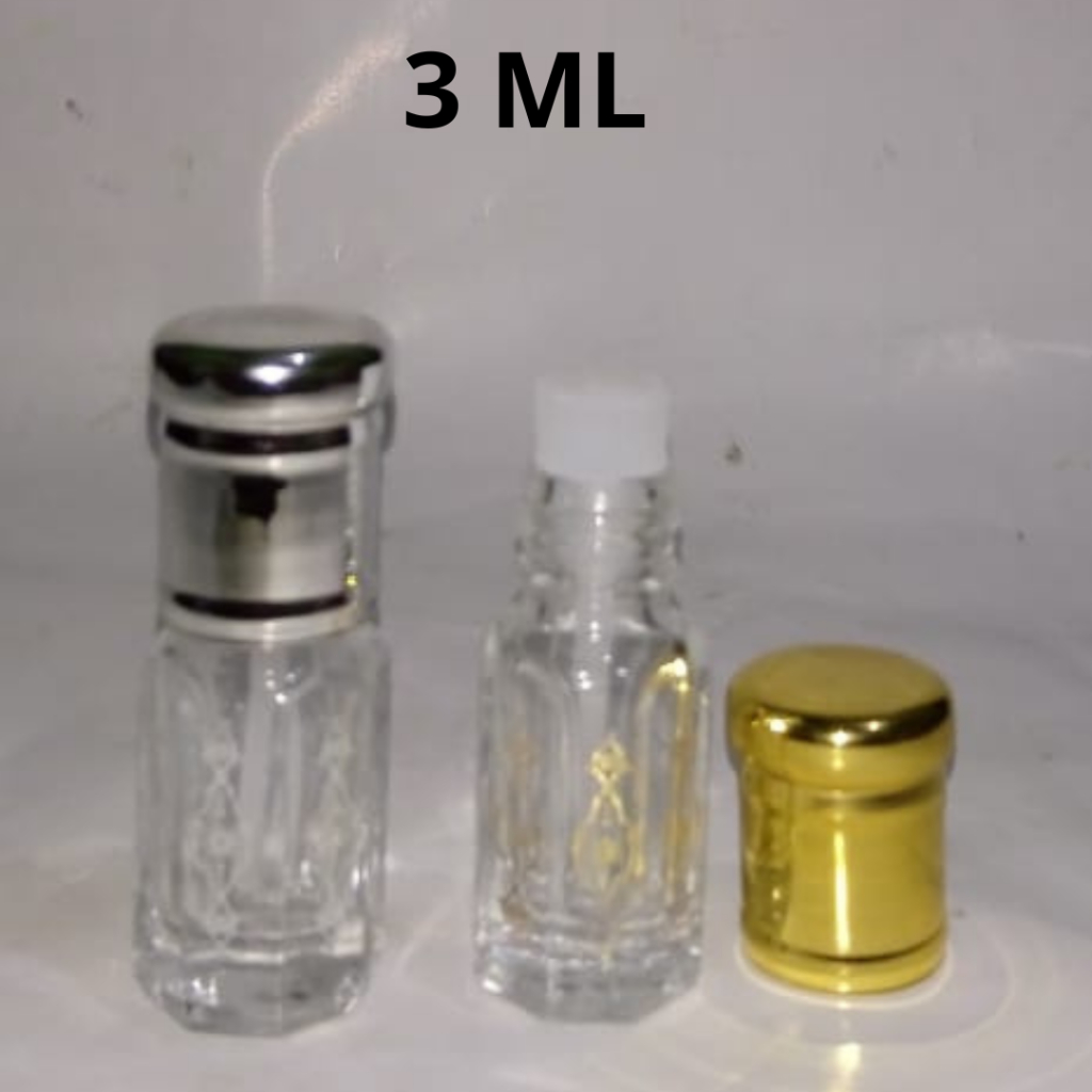 Botol Tola Batik isi 24 Botol 3ML Botol tola ukir batik gold silver Harga per 2 lusin