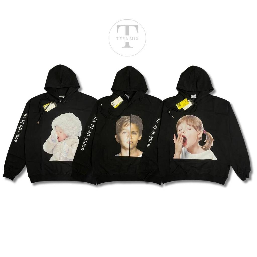 Hoodie ADEL Baby Face V.6 Cotton Black Hoodie / Hoodie Pria & Wanita Unisex ADEL Baby Face V.6 Bahan