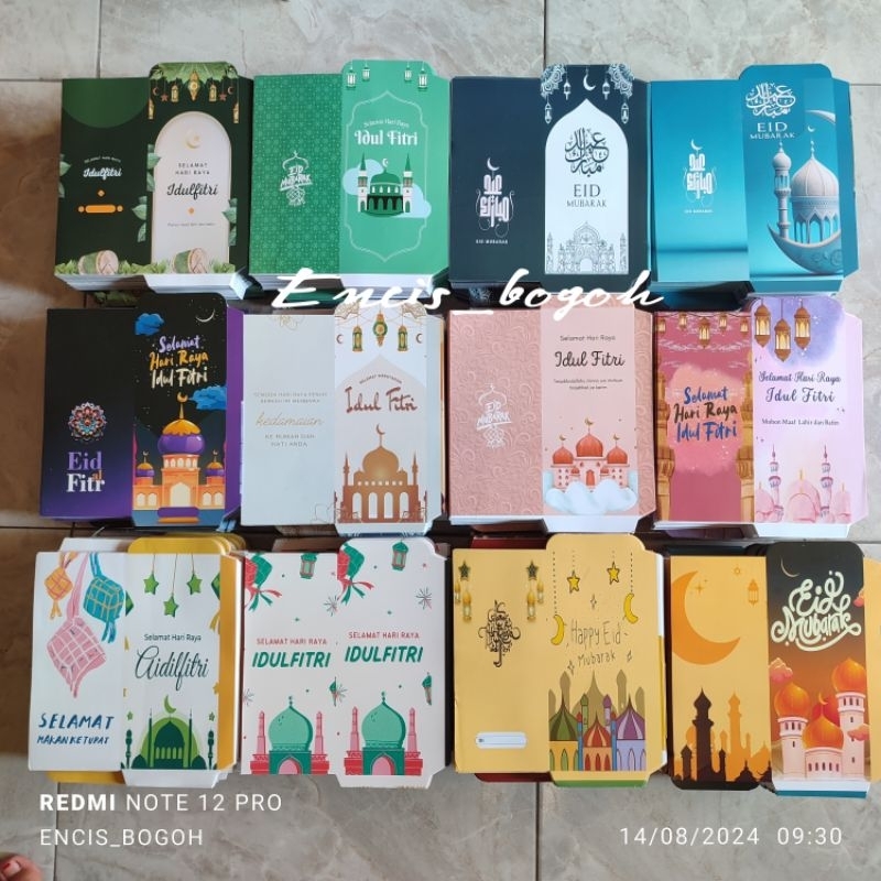 

1000 lembar amplop lebaran tema muslim UK jumbo