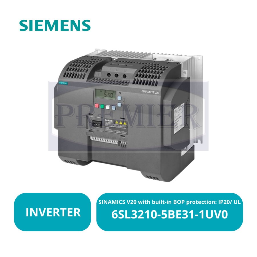 SIEMENS Inverter SINAMICS V20, 11 kW, 6SL3210-5BE31-1UV0