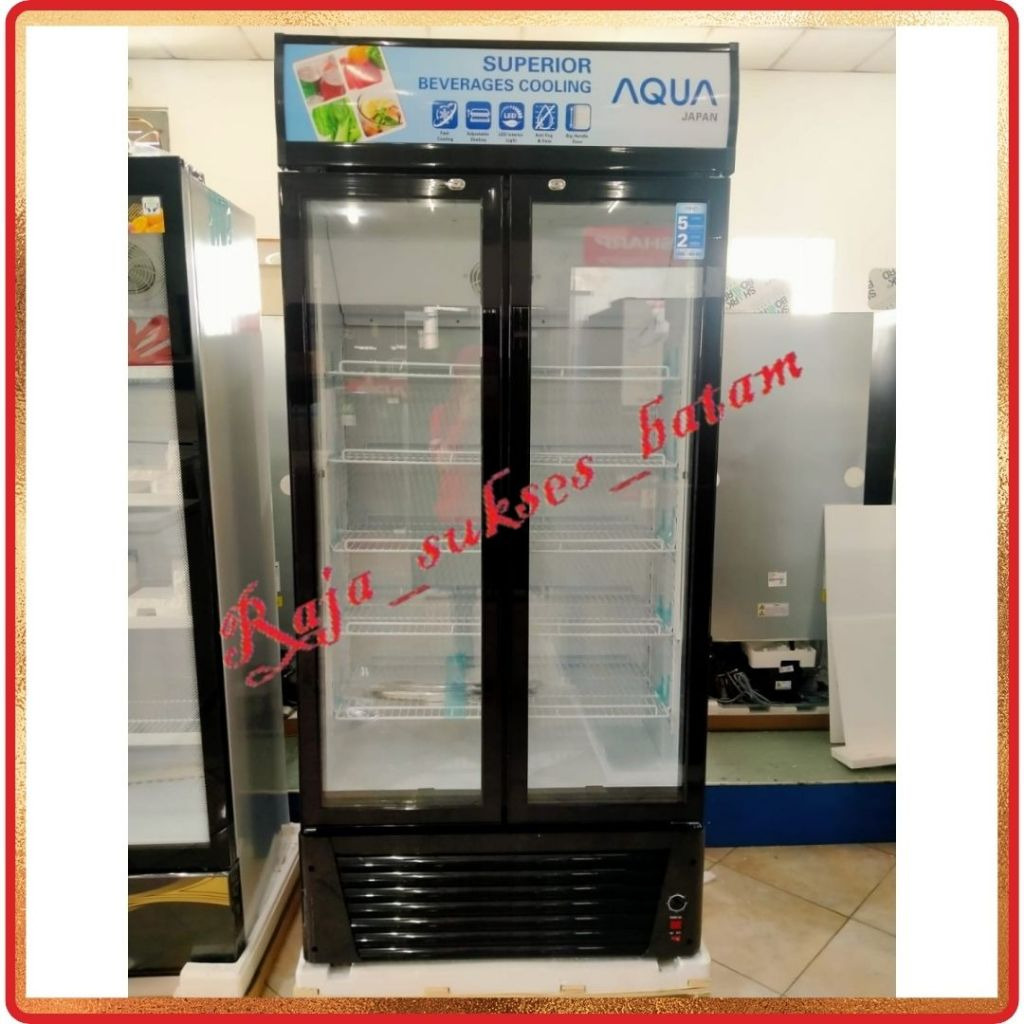 SHOWCASE 2 PINTU AQUA JAPAN AQB 600 BATAM