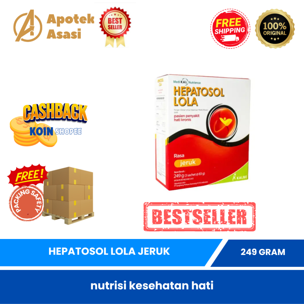 

HEPATOSOL LOLA Jeruk 249 gram - Nutrisi Kesehatan Hati