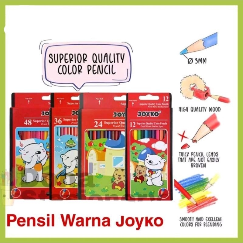 

Pensil Warna Joyko 12 | Pensil Warna Joyko 24 Pensil Warna Murah