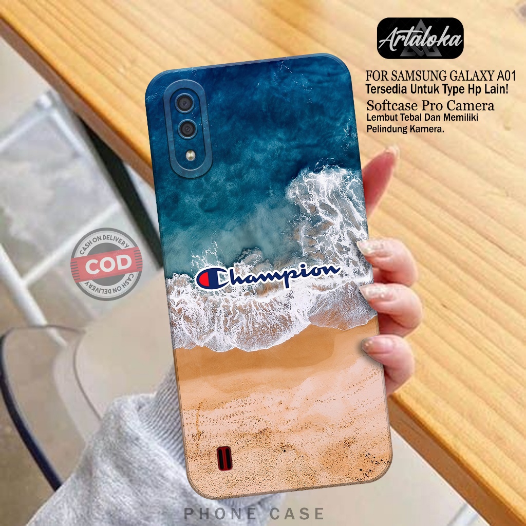 Softcase Hp Samsung Galaxy A01 Fashion Case Branded Case Samsung Galaxy A01 Silikon TPU Pro Camera C