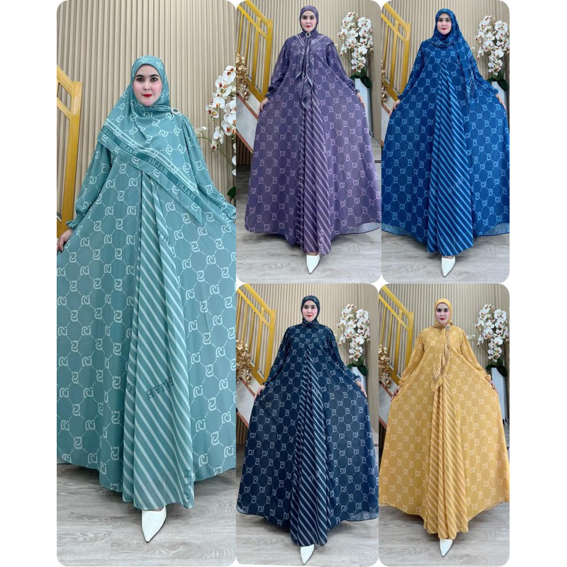 Printing series by Dijah ORI Premium gamis dijah terbaru