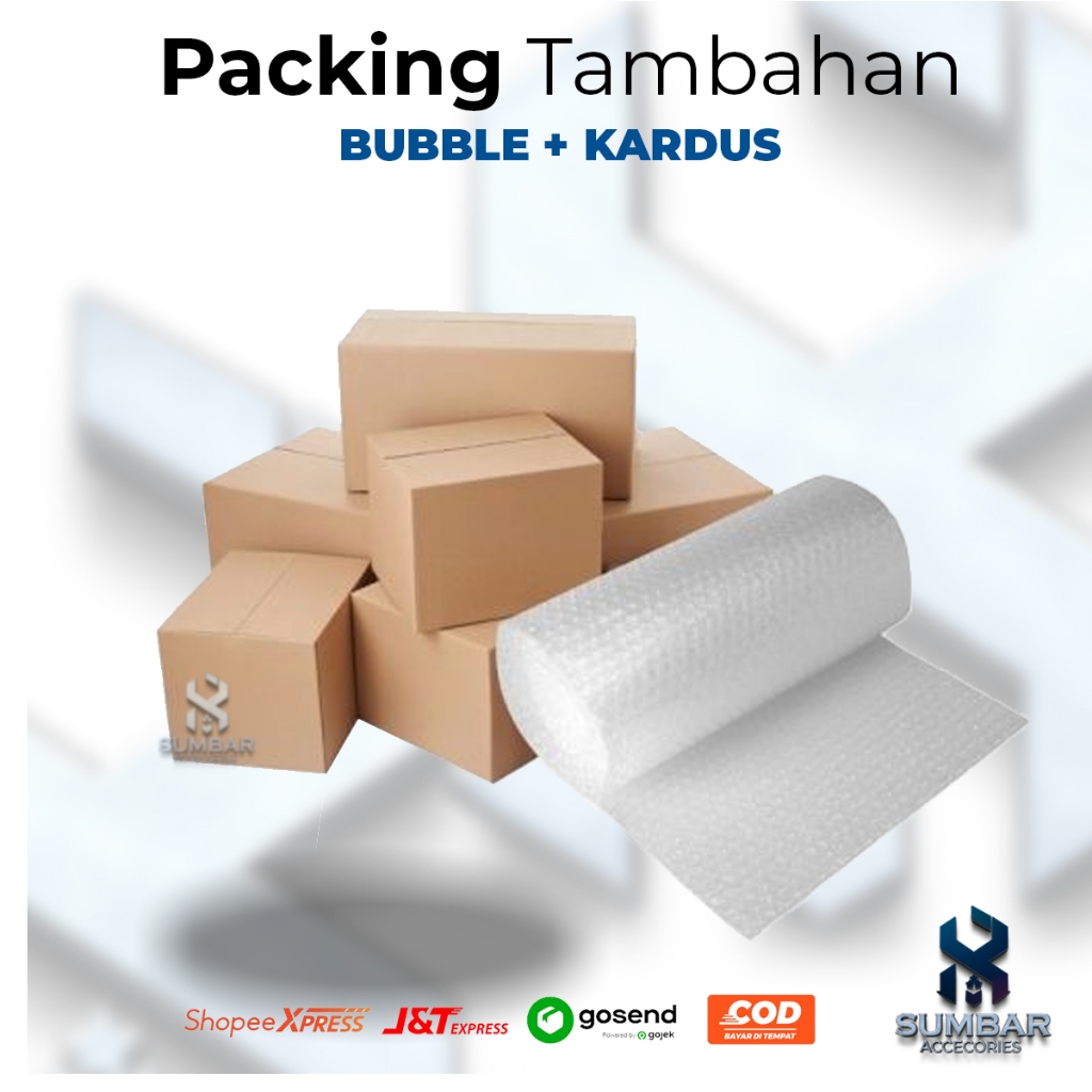 

Packing Tambahan Extra Bubble Rap Dan Kardus