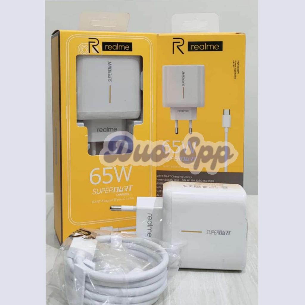 Kepala Charger TC Realme SUPERDART 65W [TYPE C] ORI 99.9 / PP - Batok Charger / Casan