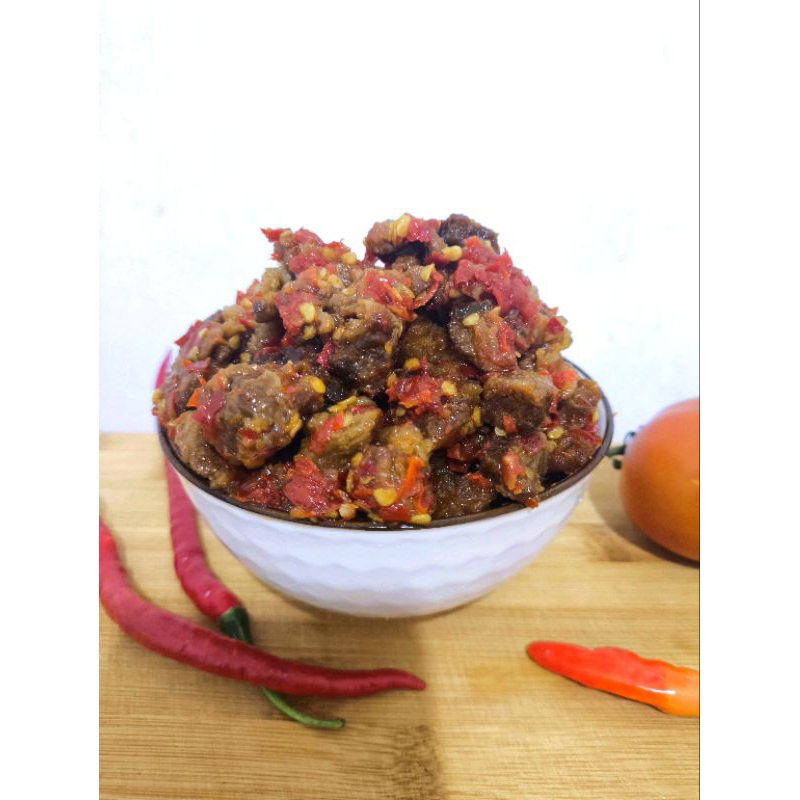 

SAMBAL LAUK | DAGING BATOKOK | TERMURAH | PEDAS MANTAP | Kemasan 200gr dan 300gr