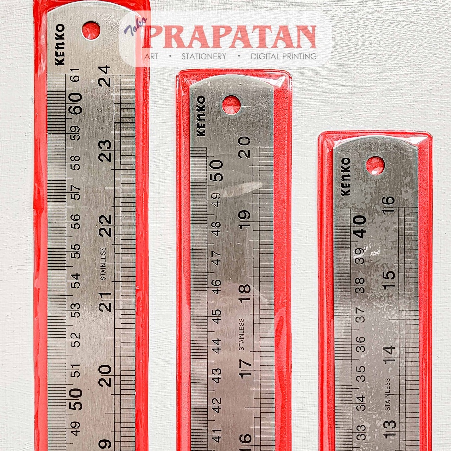 

PESTA DISKON Penggaris Besi Kenko 46cm Stainless Steel Ruler