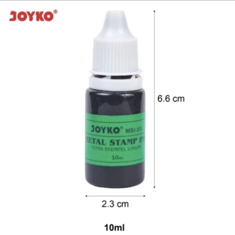 

TINTA STEMPEL LOGAM JOYKO MSI-10 METAL STAMP INK LABEL HARGA PER 1 PCS