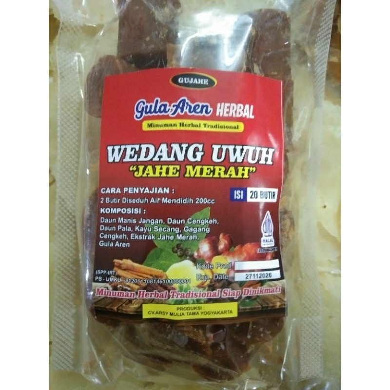 

Wedang uwuh jahe merah minuman herbal tradisional gula aren herbal