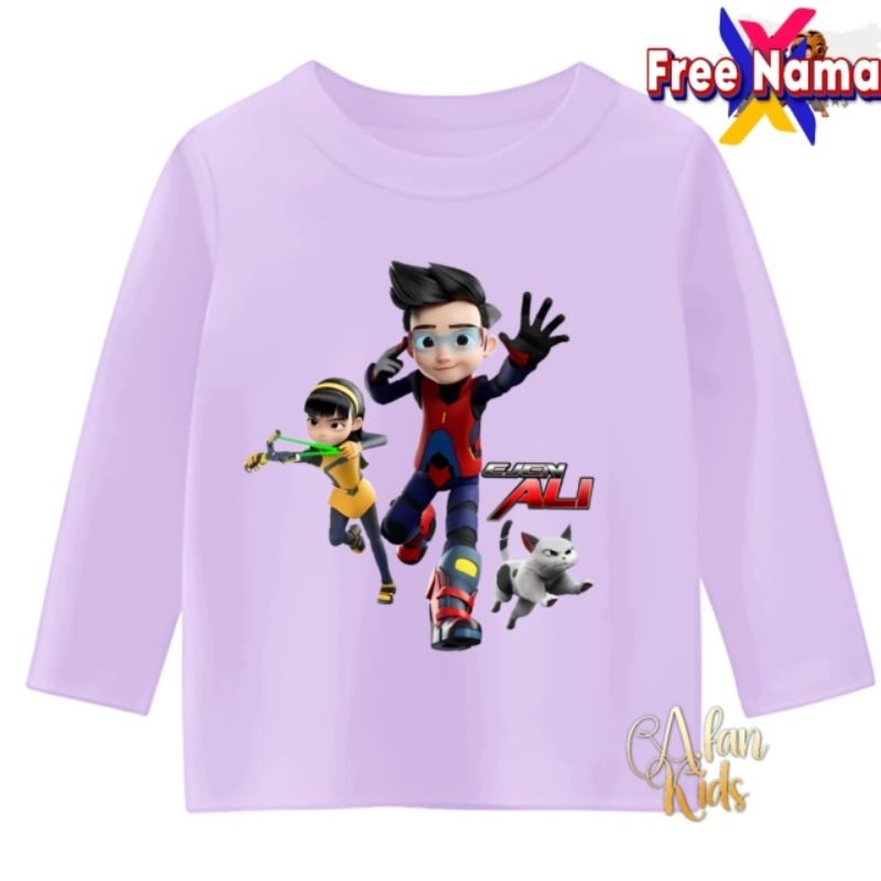 baju ejen ali kaos anak lengan panjang