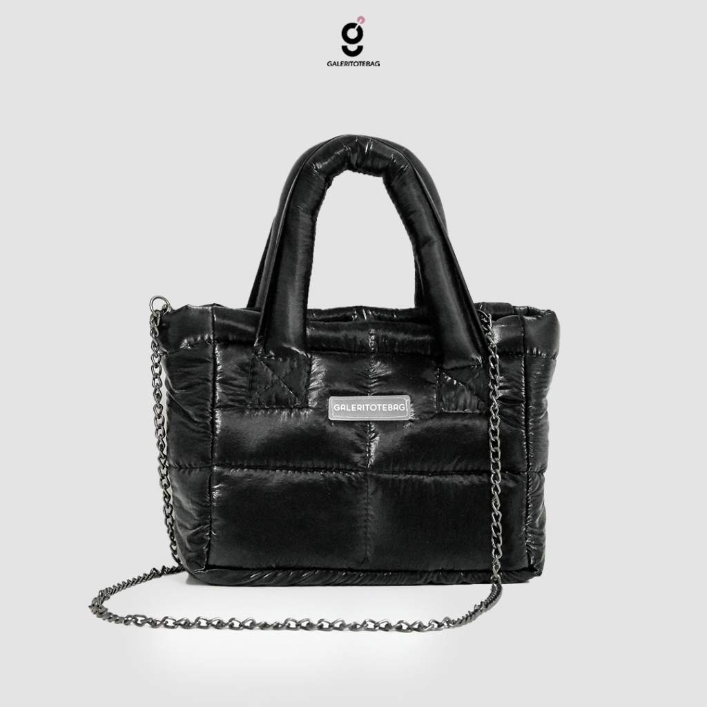 KAREN FUFFY HOLOGRAM | TAS SELEMPANG WANITA TAS HAND BAG FUFFY  / TAS GELEMBUNG TAS PUFFER