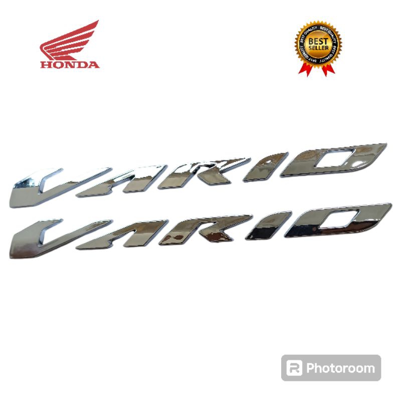 EMBLEM LOGO TOMBUL VARIO 150 NEW / LOGO TIMBUL VARIO 150 NEW WARNA SILVER