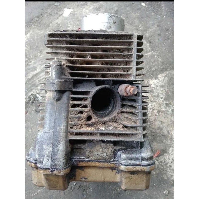 blok Head Blok Klepp+Blok Boring FullSet Suzuki Satria Fu 150cc Seken Original Copotan