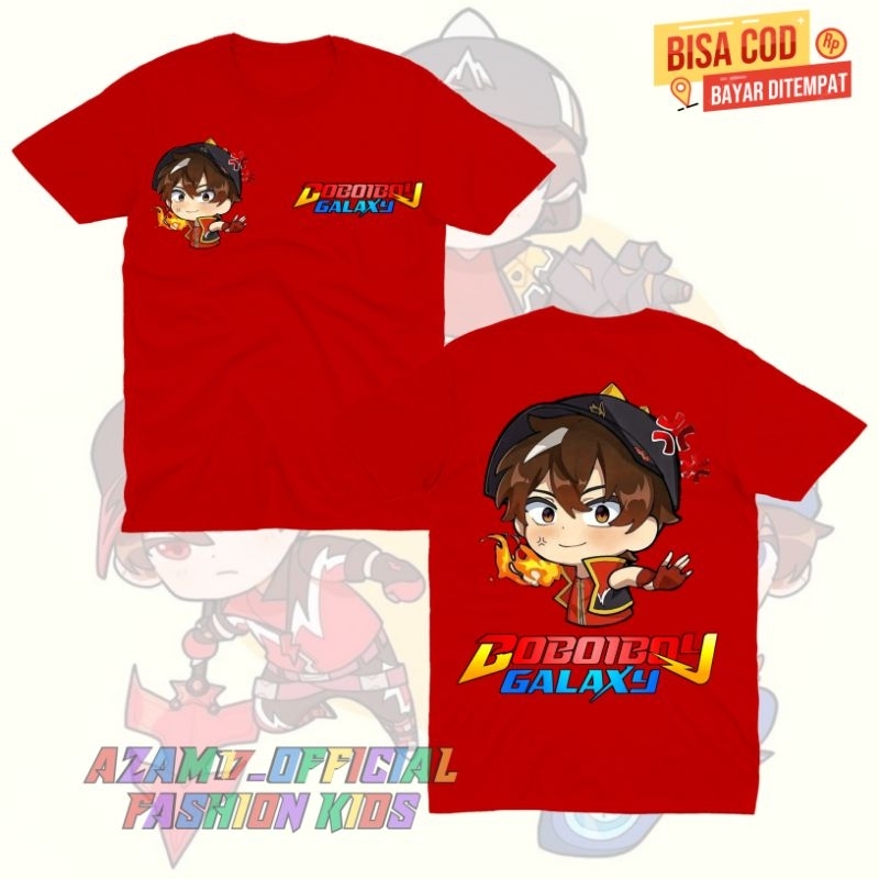 Kaos Anak Baju Anak Boboiboy Galaxy Free Nama / Kaos Tshirt Anak Boboiboy Api Boboiboy Galaxy Elemen