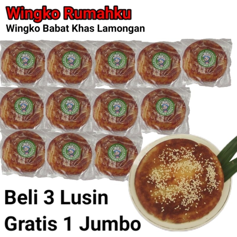 

Beli Wingko Babat 3 lusin Gratis 1 pcs Wingko Jumbo all variants