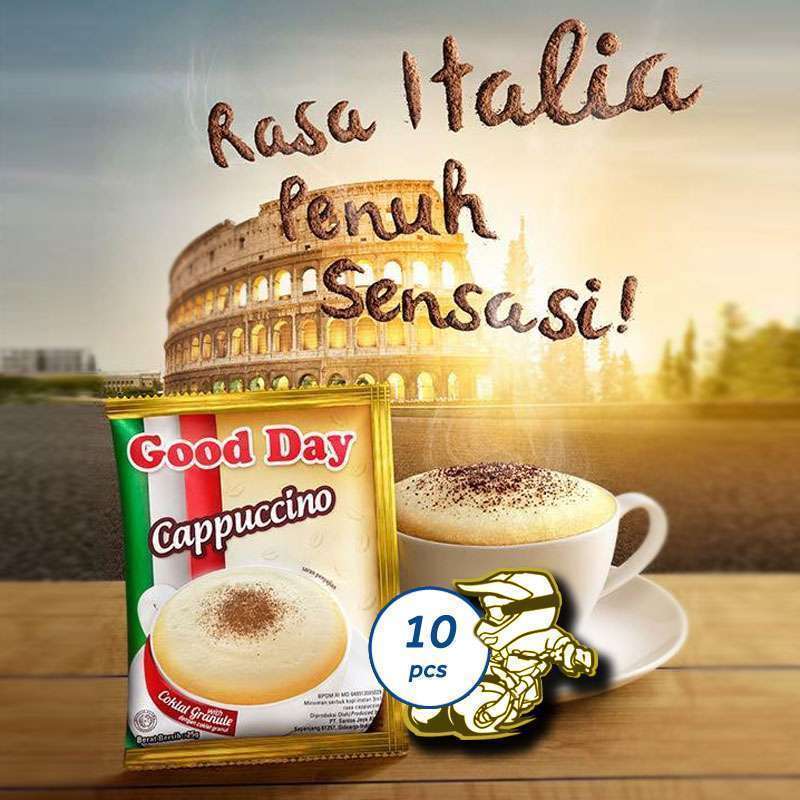 

GOOD DAY cappuccino 25gr 1 Renceng(isi 10 sachet)