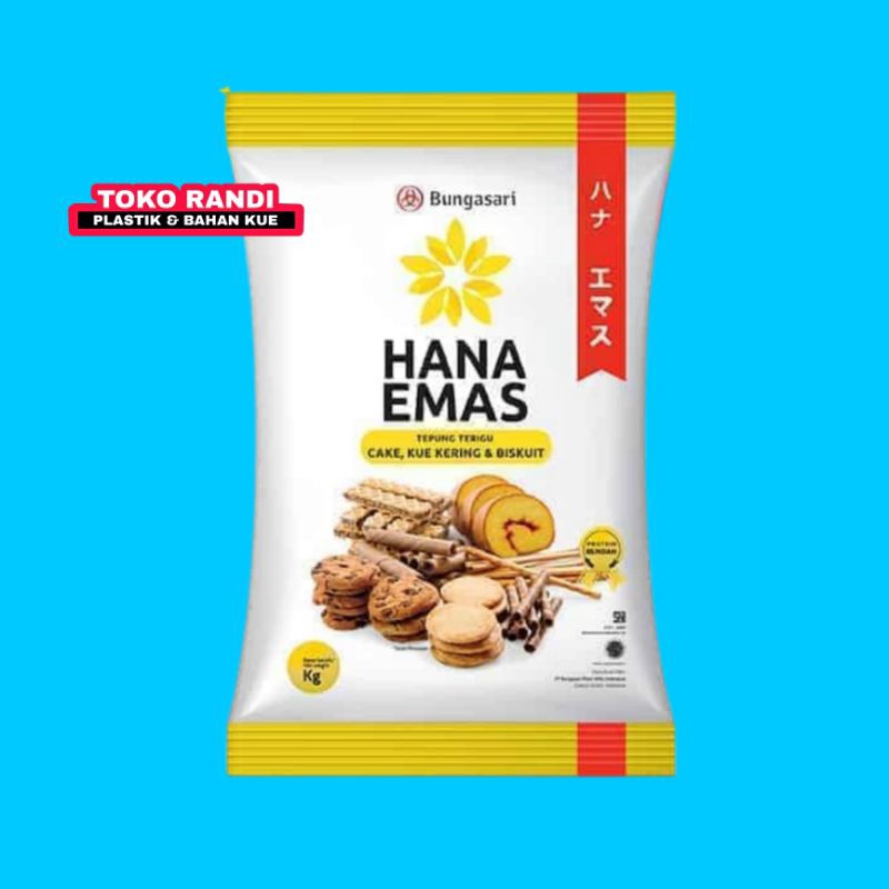 

Tepung Terigu Hana Emas 3 X 1Kg