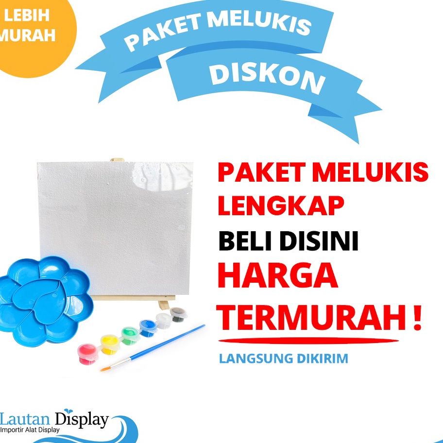 

SENSASIONAL Alat Lukis Lengkap 1 Paket Alat Melukis Anak Cat Lukis Kanvas Kuas Palet Paket Lukis Anak 1 Set Lukis Peralatan Melukis Painting Kit Murah Stand Mini Easel Stand Lukis Mini Paket Painting Kit Kanvas