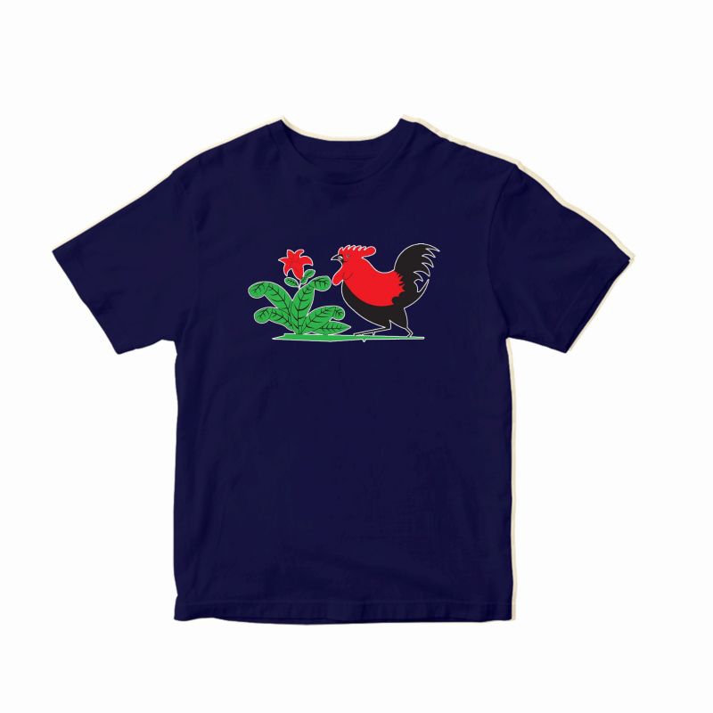 kaos tshirt keren ayam jago mangkok ayam