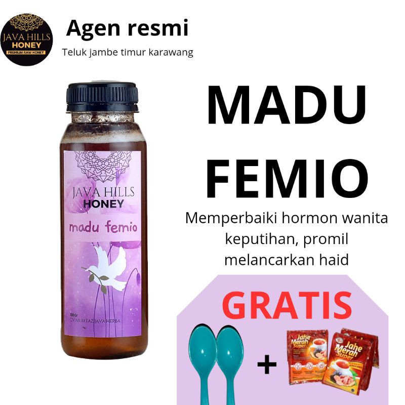 

MADU FEMIO JAVA HILLS JONEY MURNI ASLI HERBAL PREMIUM (KHUSUS WANITA) MIOM KISTA KEPUTIHAN 330gram |JAVAHILLS HONEY |MADU JAVA HILLS HONEY