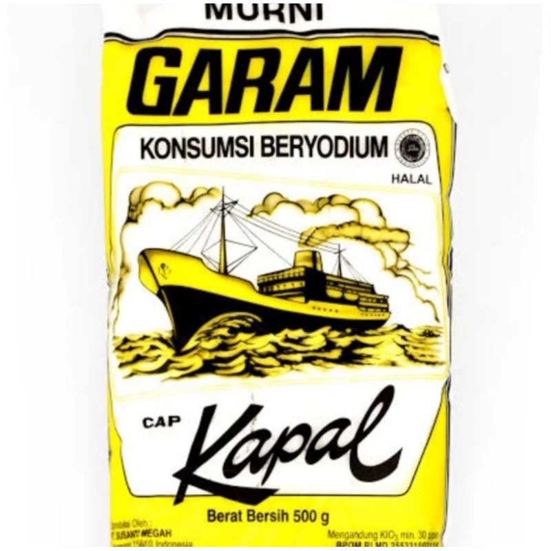 

Garam cap kapal 500gr per pcs