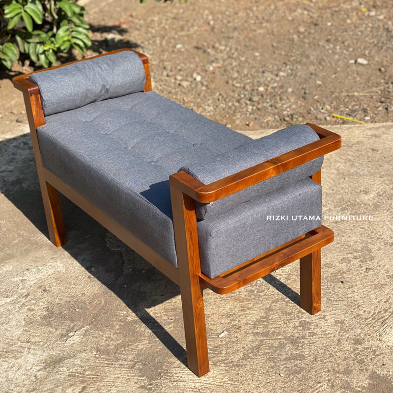Sofa Bench Teras Sofa Kayu Jati Solid / Bench / Sofa Rizki Utama Furniture