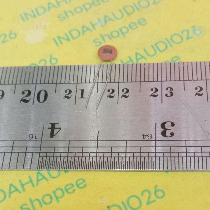 25PCS  104 50v 3mm 100nf keramik disc 100n kapasitor capacitor ceramic 100 n nf 50V