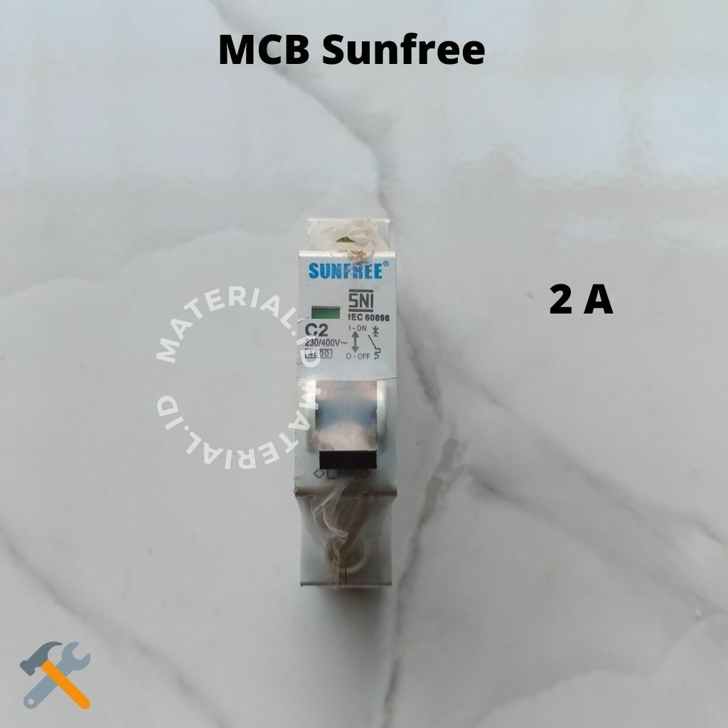 MCB Sunfree 2A Ampere Amper ampeer Murah Sekring Sekreng Rumah Gudang Kandang Kos Kontrakkan