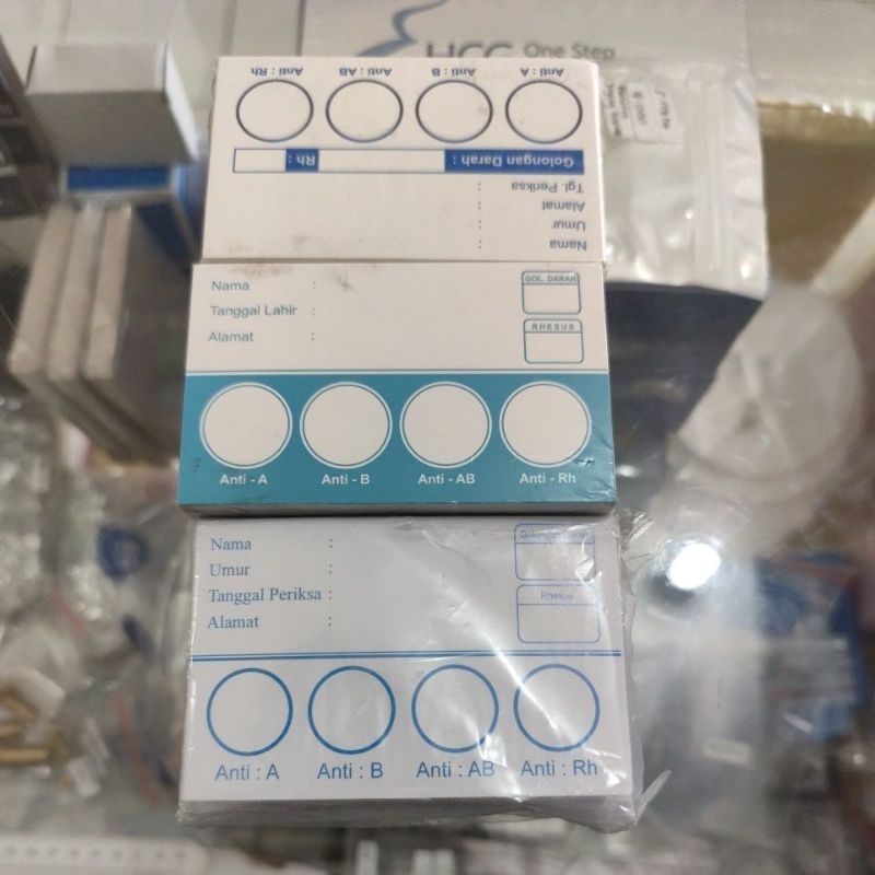 Kertas Cek Golongan Darah