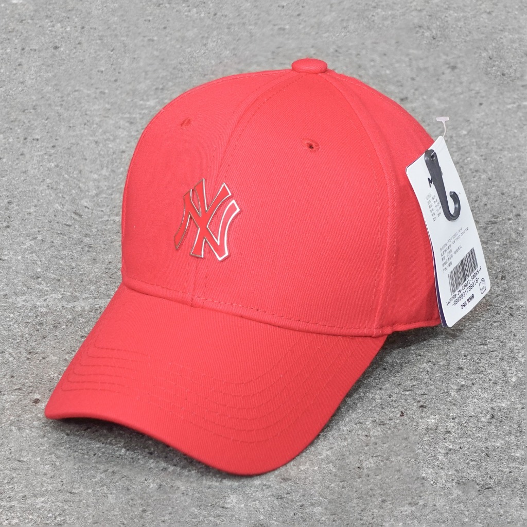 Topi NY MLB Baseball Pria Logo Metal Plat Besi Mirror ORIGINAL FULL TAG