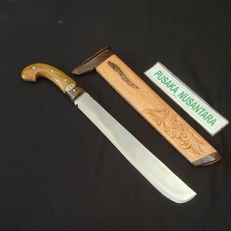 pisau Asli baja per alat berkebun panjang total 48 cm