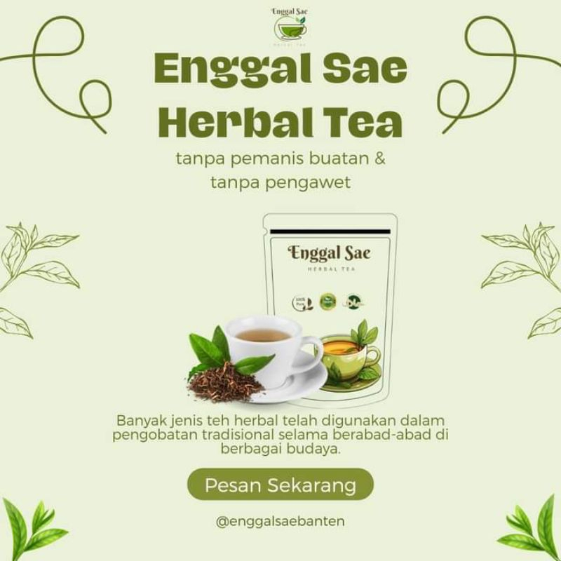 

teh enggal sae herbal tea tubruk , teh kolesterol untuk kesehatan