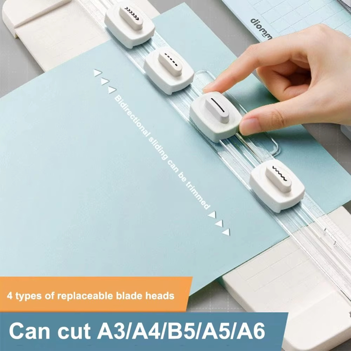 

LovelyCraftStore Paper Trimmer 4-in-1, Paper Trimmer Multi Functional Paper Cutting Creasing Machine