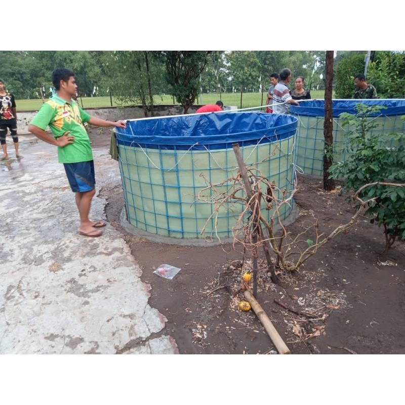 Kolam Bulat Diameter 2 Semikaret Fullset