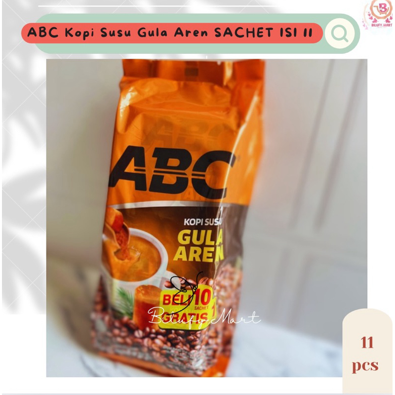 

•BILUFY• KOPI SUSU ABC GULA AREN PACK 27g ISI 11 | Free Packing COD